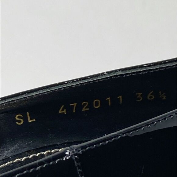 Saint Laurent Opyum Point-Toe Patent Leather Pumps size 36.5 - Picture 7 of 12